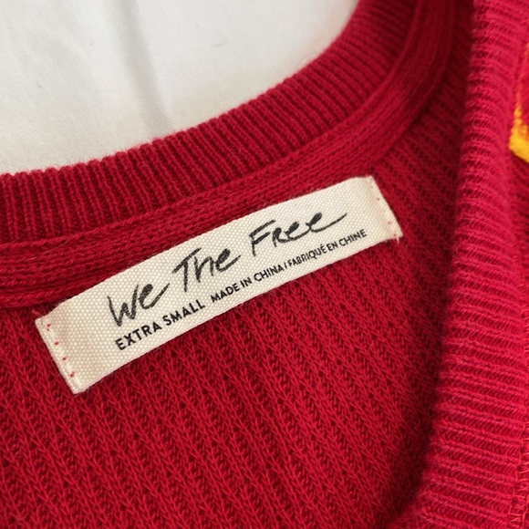 NWOT Free People Rainbow Dreams Sweater - Picture 5 of 7